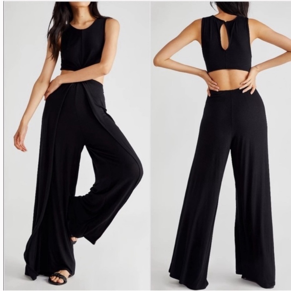 Free People FP Beach Tamarama Maxi Black Romper Jumper Jumpsuit, Size Small - Picture 3 of 10